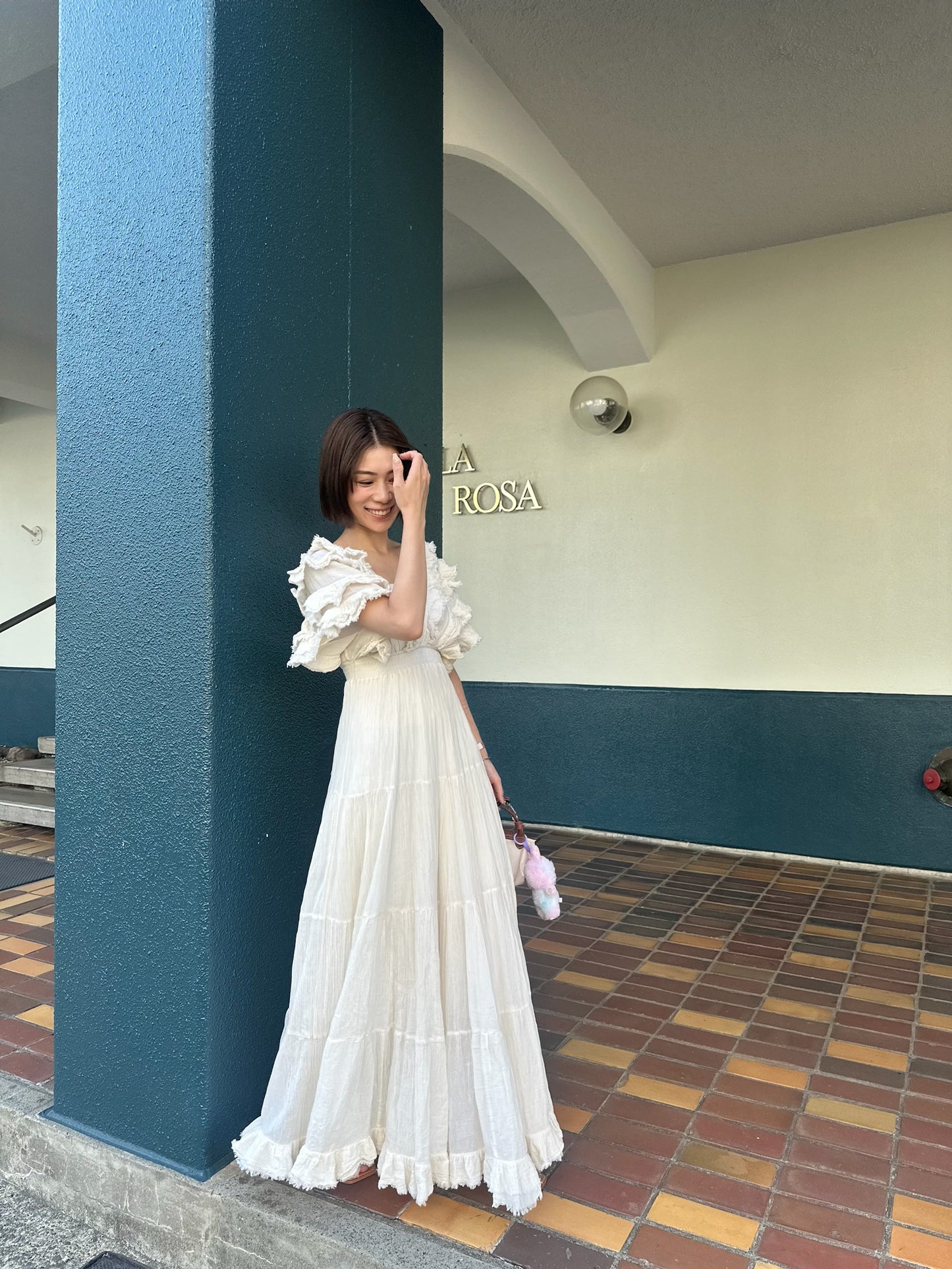 Feather V Dress フェザーVカットドレス