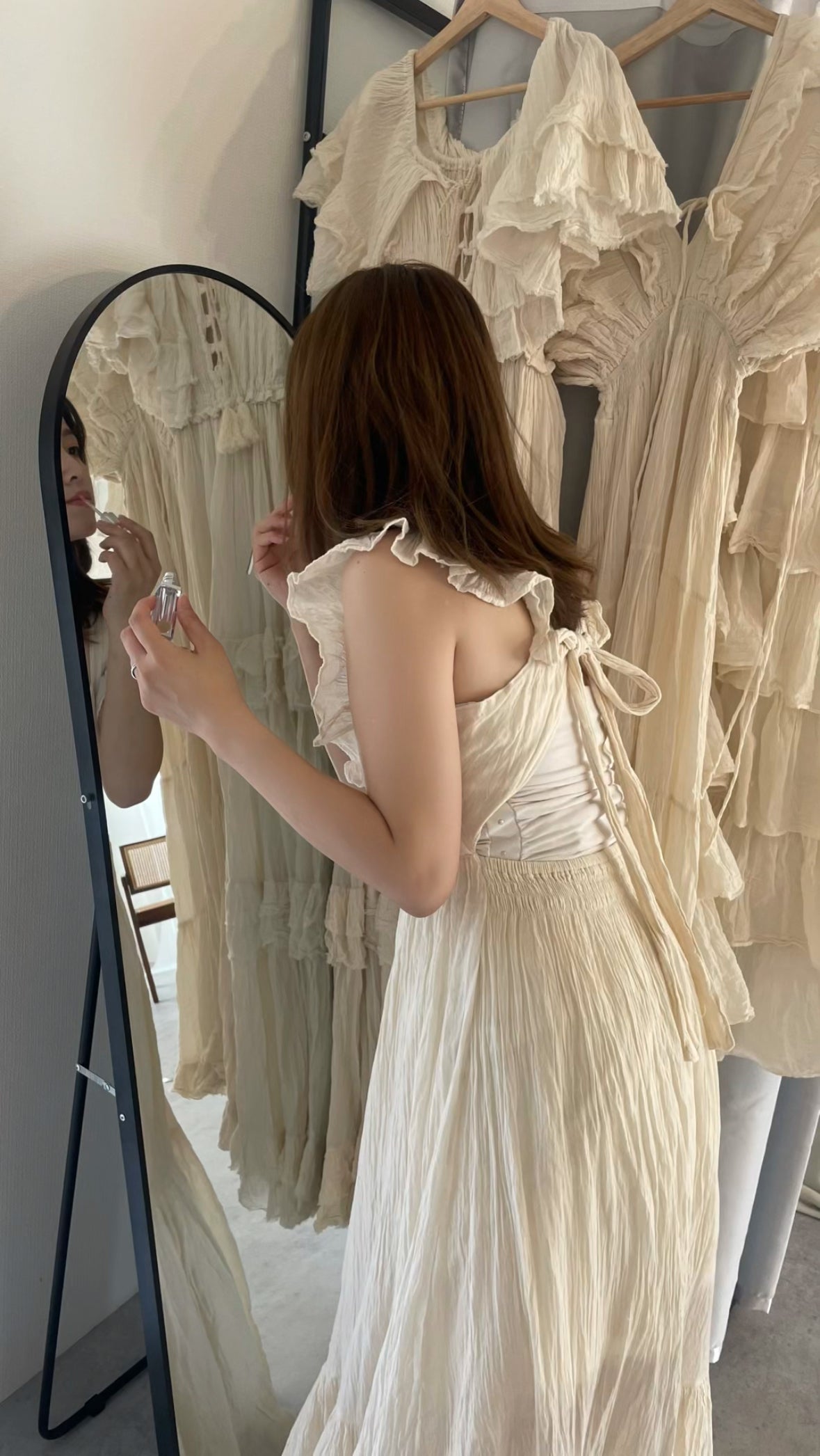 9/17 販売 Antique Apron Dress アンティークエプロンドレス