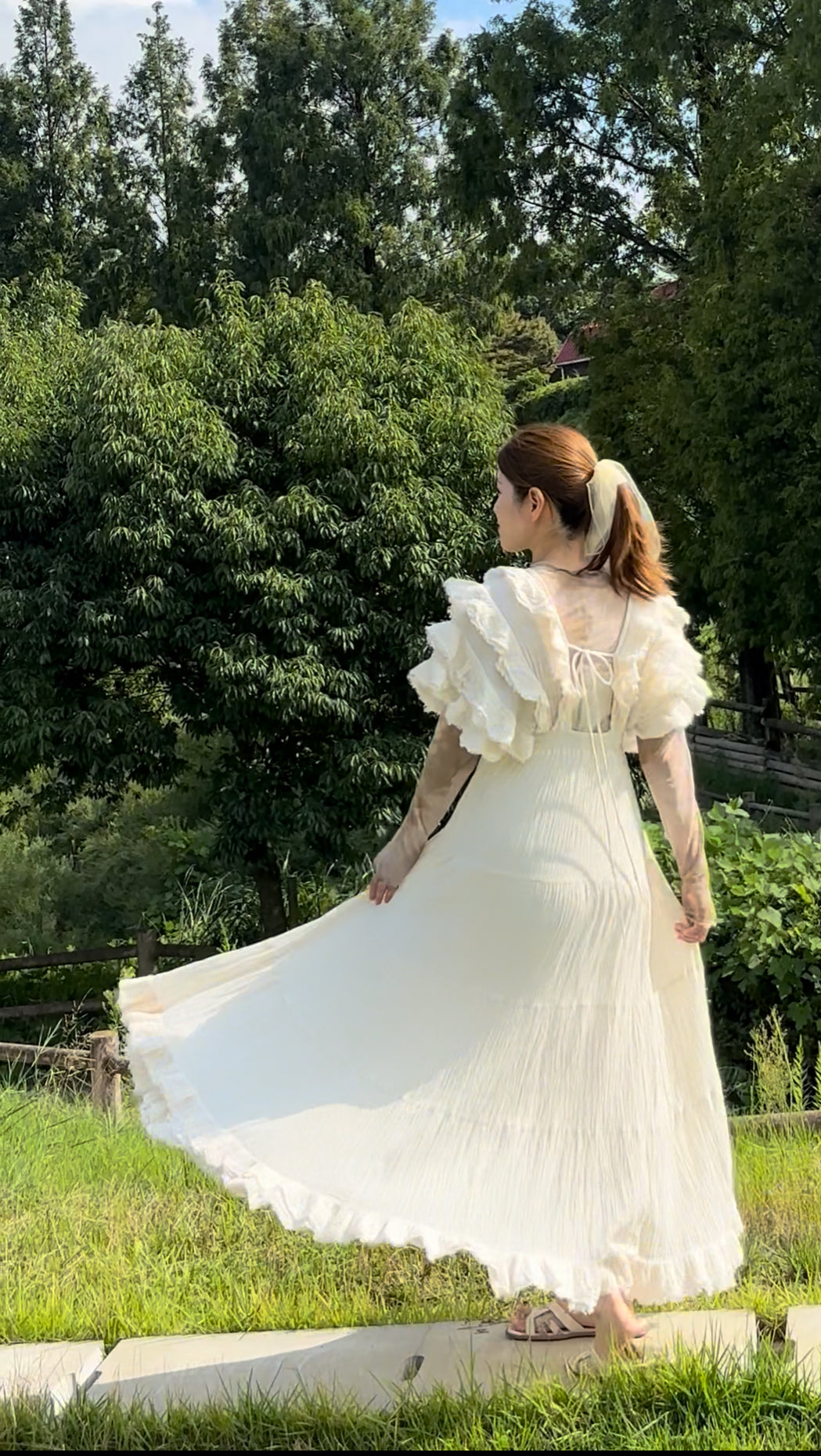 Feather V Dress フェザーVカットドレス