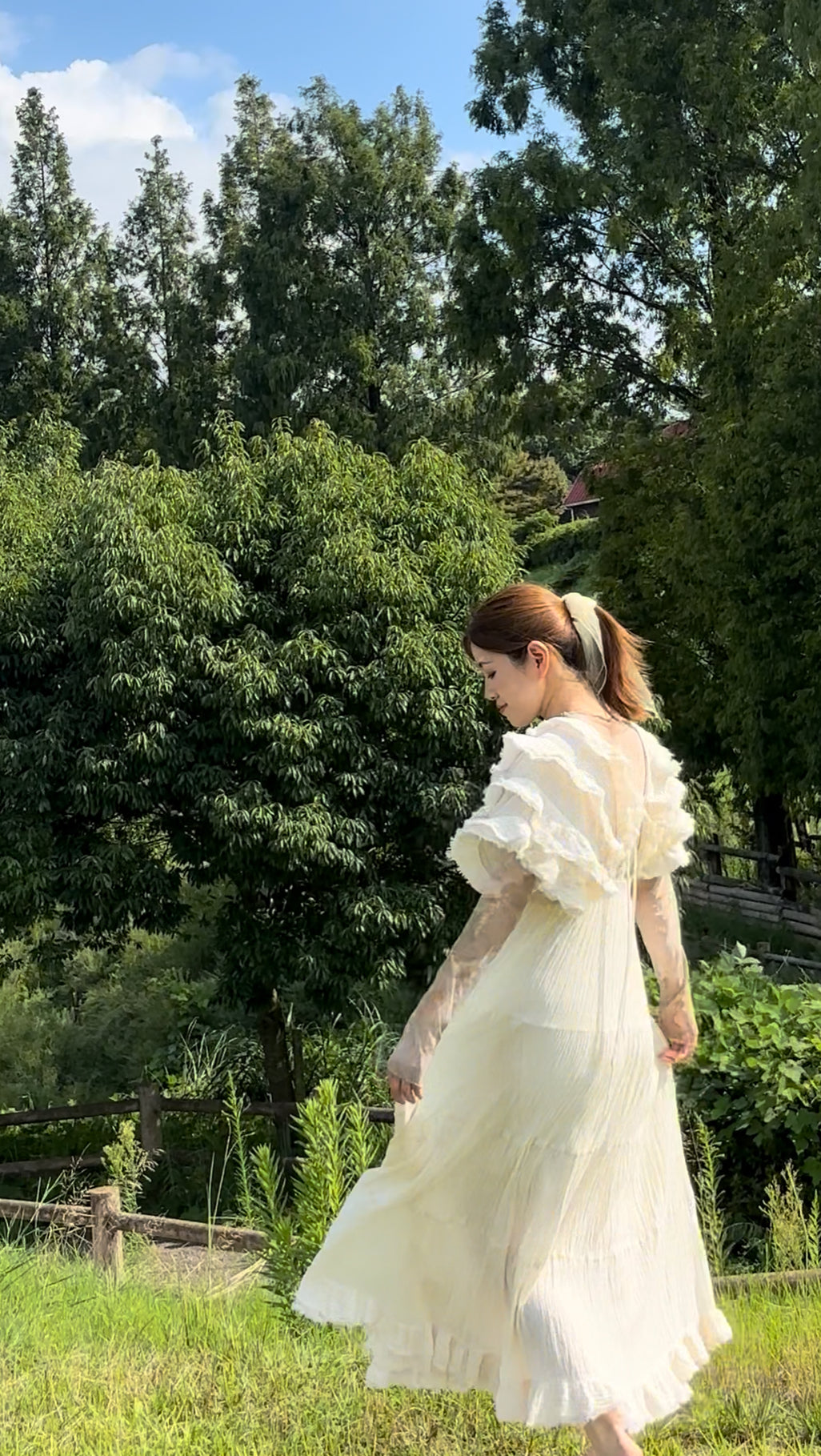 Feather V Dress フェザーVカットドレス
