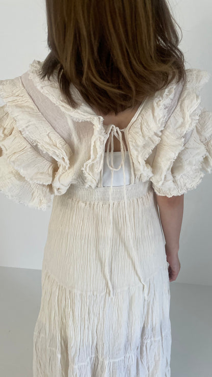 9/17 販売　Feather V Dress ﾌｪｻﾞｰVｶｯﾄﾄﾞﾚｽ