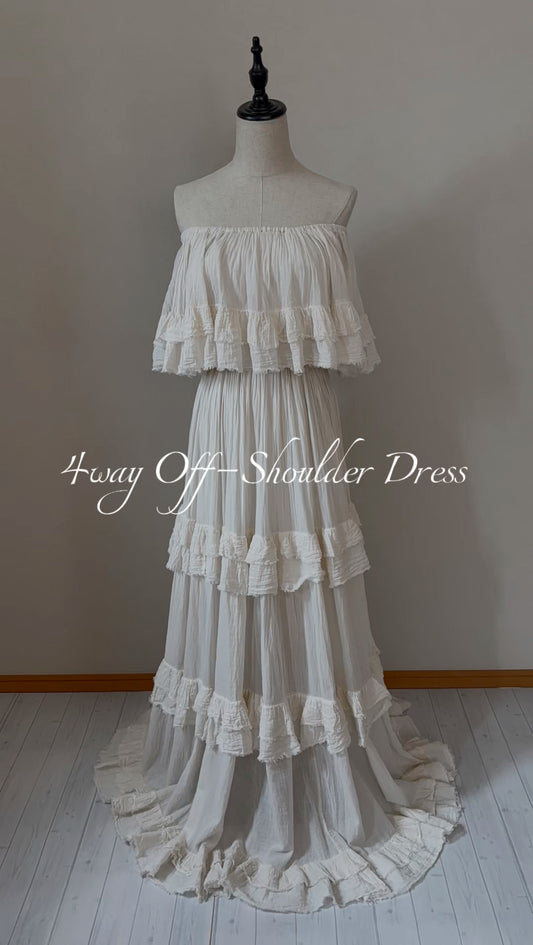 4Way Off-Shoulder Dress  4way ｵﾌｼｮﾙﾀﾞｰﾄﾞﾚｽ